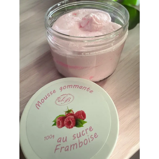 Mousse gommante au sucre - Framboise - Gommage corps