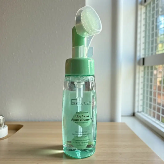 Mousse nettoyante visage avec brosse - Aloe Vera - Visage