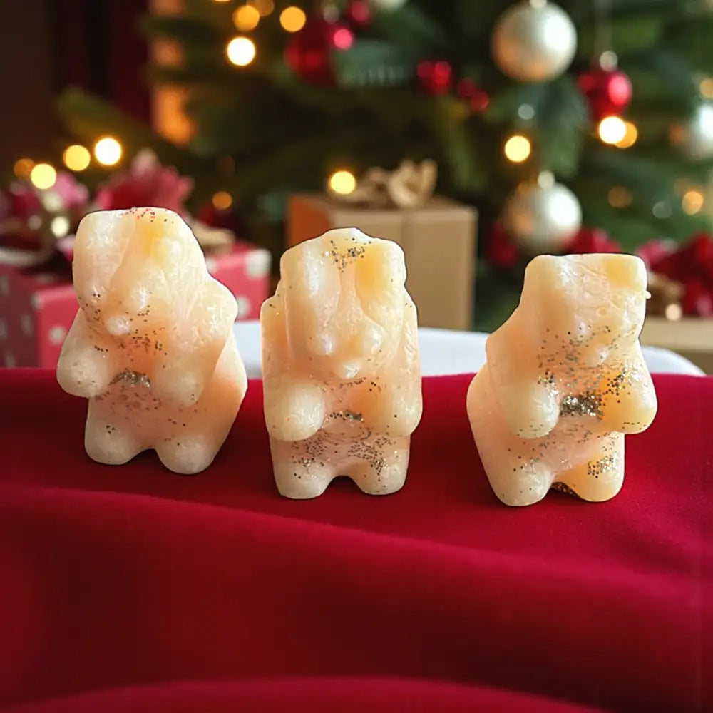 Nounours fondant de cire senteurs XXL de Noël - Biscuits de Noël - Fondants de cire