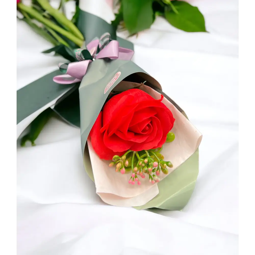 Petit bouquet en pétales de savon - Fleur en petales de savon