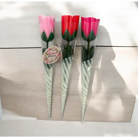 Petites roses en pétales de savon - Rose clair - Fleur en petales de savon