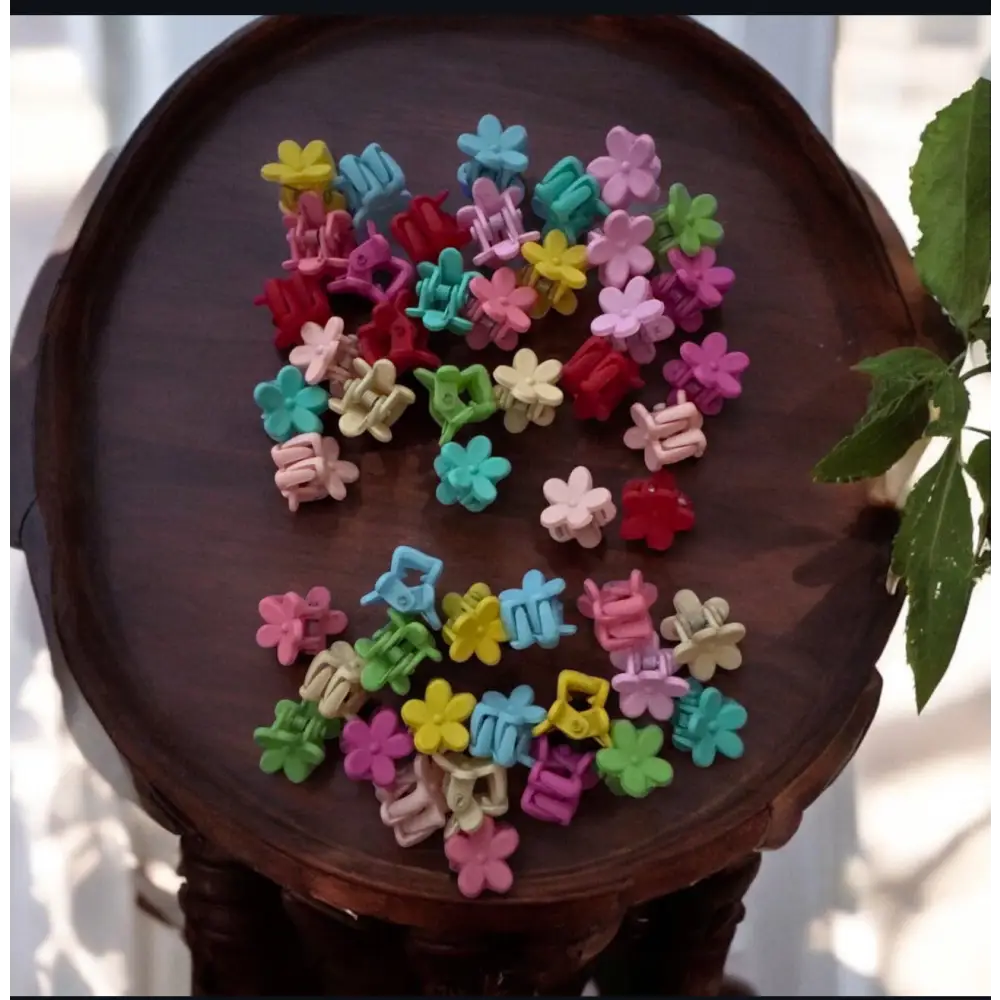 Pochette de 5 mini pinces fleurs 🌸