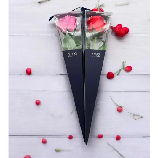 Rose en pétales de savon - Grande - Fleur en petales de savon