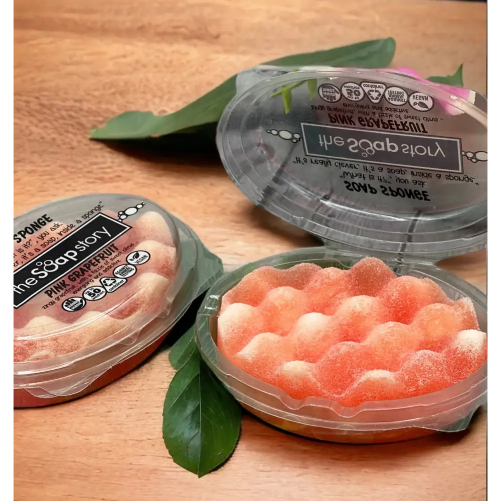 Savon éponge parfum au choix Destockage - Paplemousse rose - Savon éponge