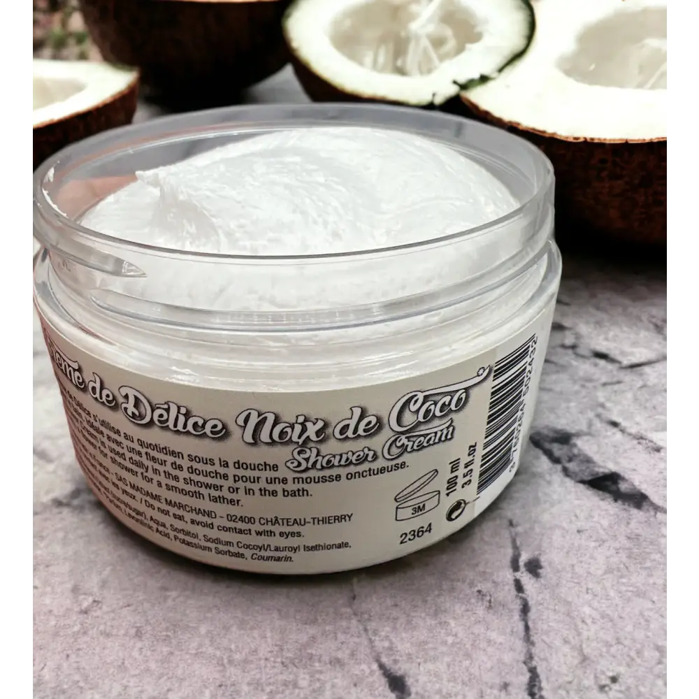 Savon fouetté Crème de délice parfum au choix Destockage - Noix de coco / Tous types de peau - Gommage corps