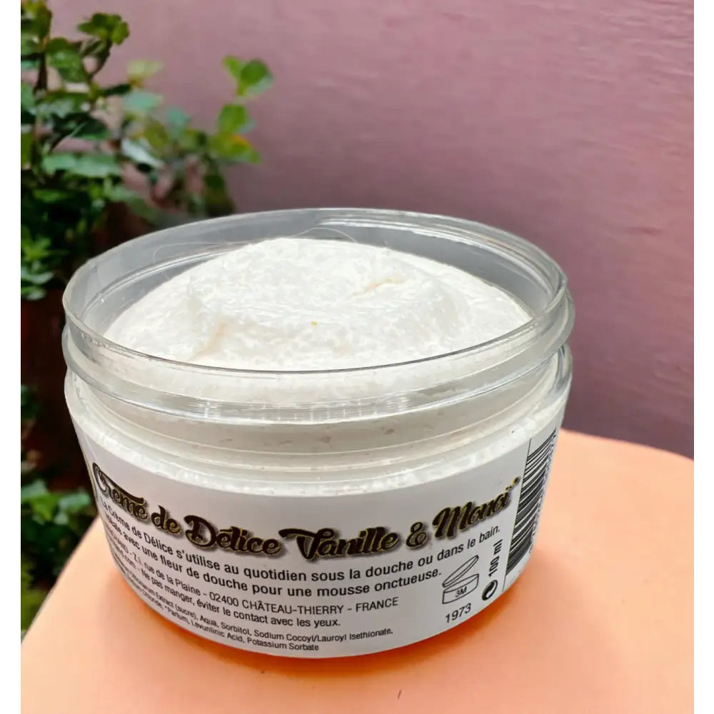Savon fouetté Crème de délice parfum au choix Destockage - Vanille monoï / Tous types de peau - Gommage corps