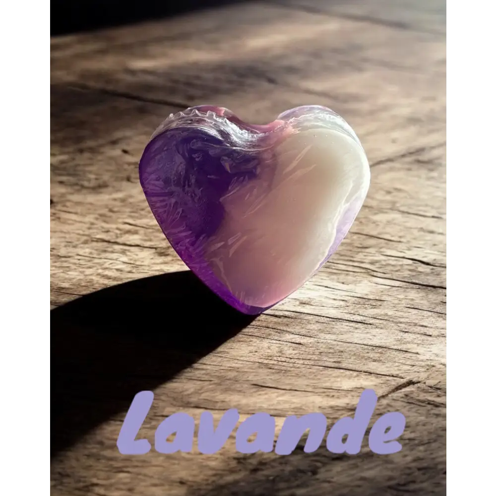 Savon glycérine coeur parfum au choix - Savon coeur