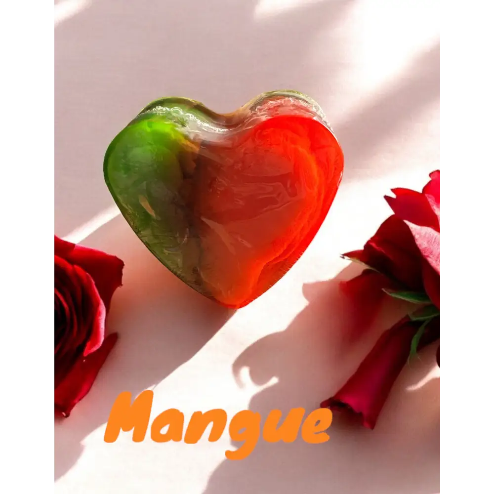 Savon glycérine coeur parfum au choix - Savon coeur