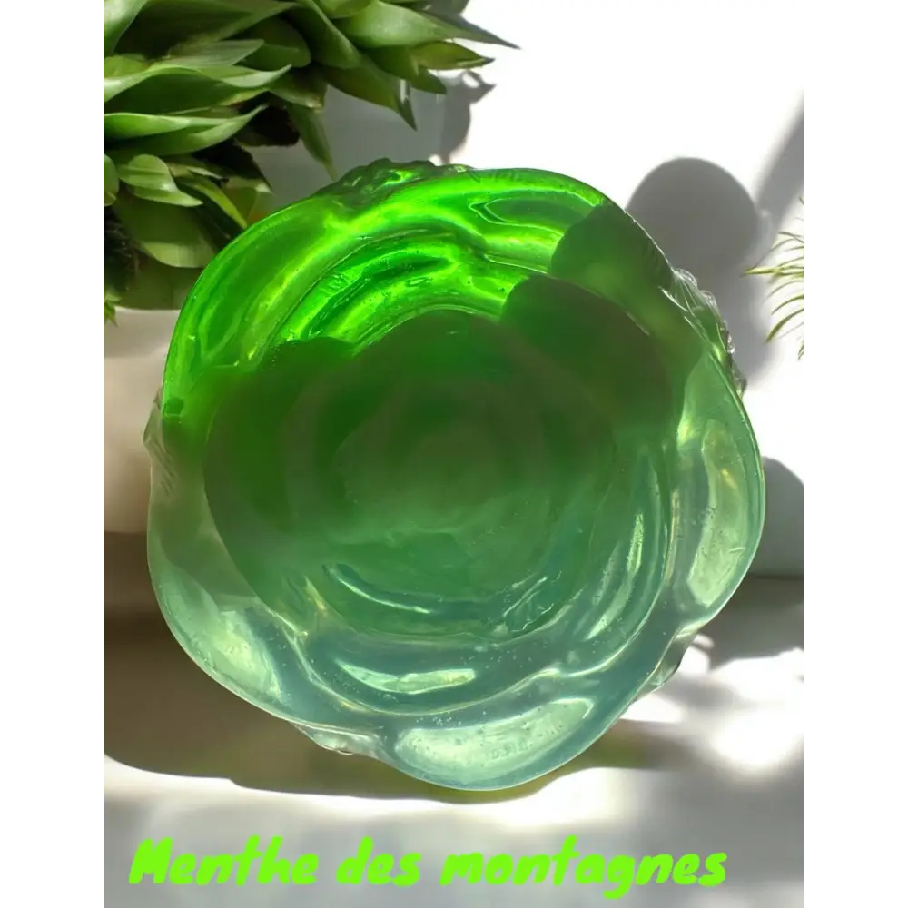 Savon glycérine fleur parfum au choix - Menthe des montagnes - Savon glycerine