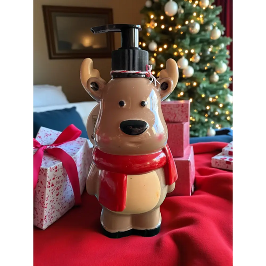 Savon lavant pour les mains de Noël - Rennes parfum pain d épice - Savon main