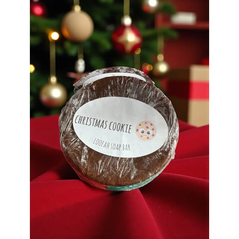 Savon loofah au choix Destockage - Cookie de Noël - Savon loofah