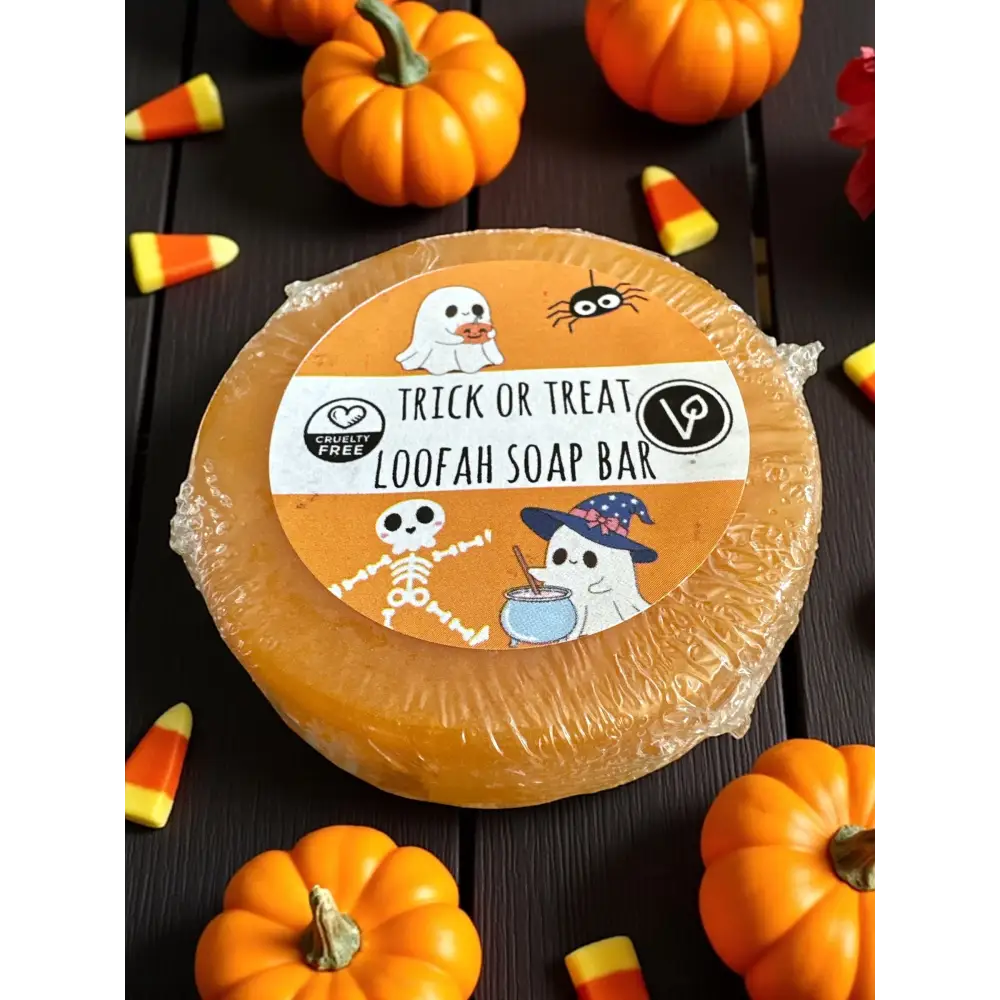 Savon loofah au choix Destockage - Trick or treat - Savon loofah