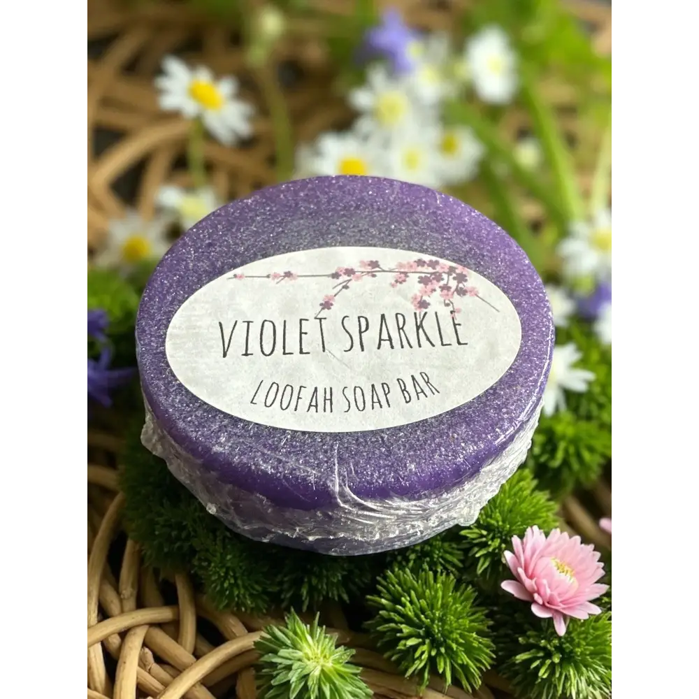 Savon loofah au choix Destockage - Violette - Savon loofah