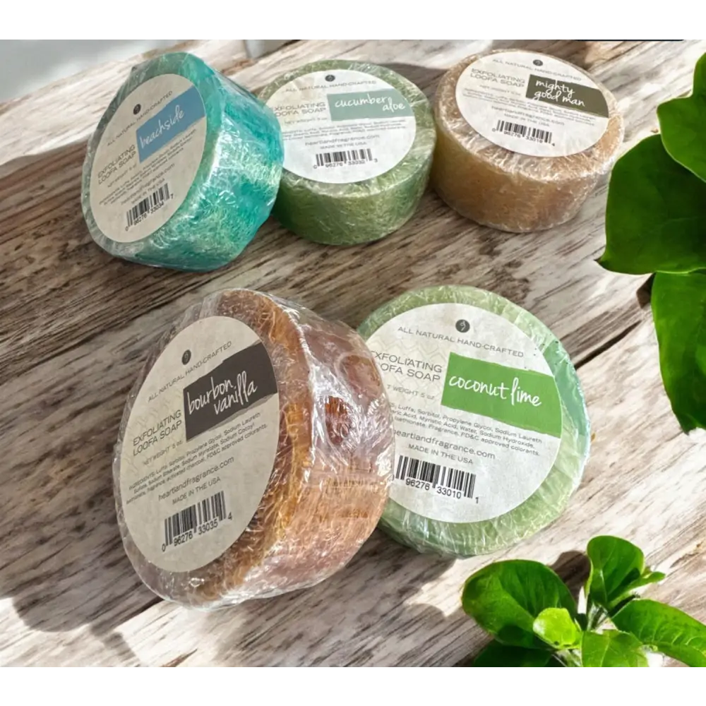 Savon loofah parfum au choix Destockage Savon loofah