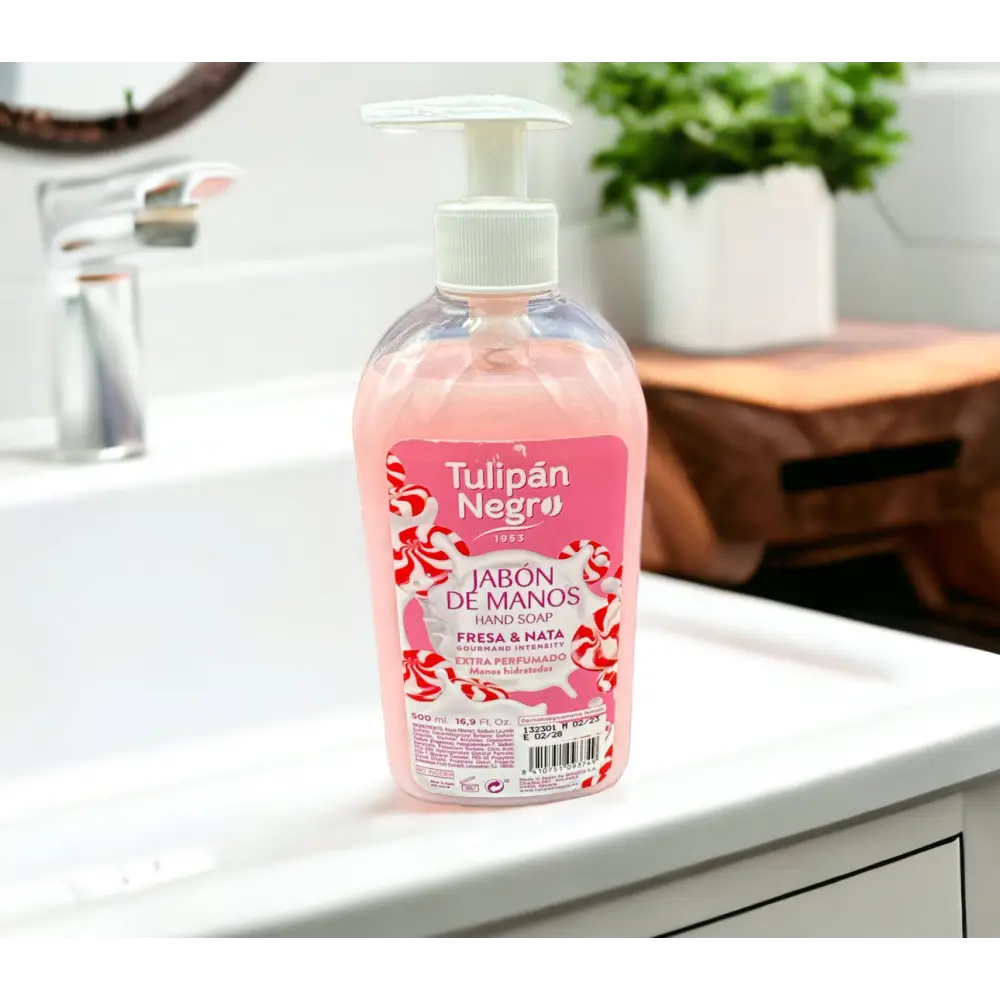 Savon nettoyant pour les mains Fraise&Crème - Savon main