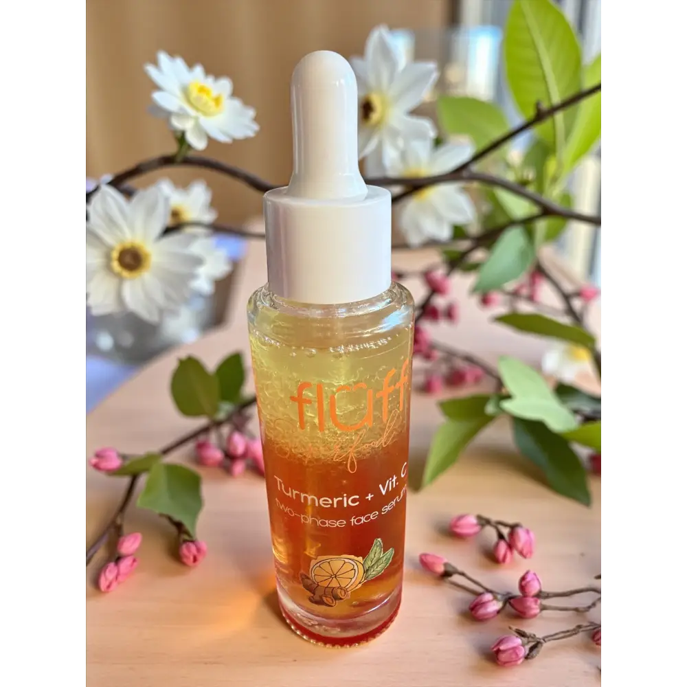 Sérum biphasé visage - Curcuma et vitamine c antioxydante - Crème visage