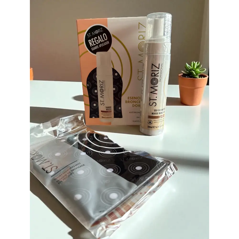 Set mousse autobronzante médium avec gant - Autobronzant