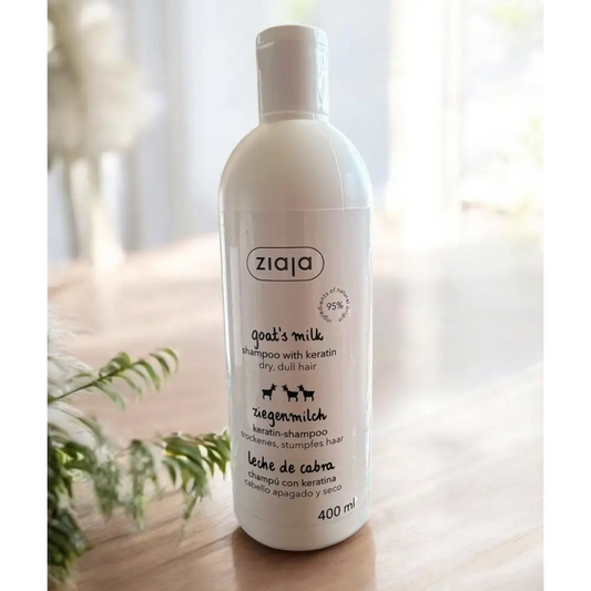 Shampoing fortifiant - Kératine et lait de chèvre 🐐 Ziaja - Lait de chevre