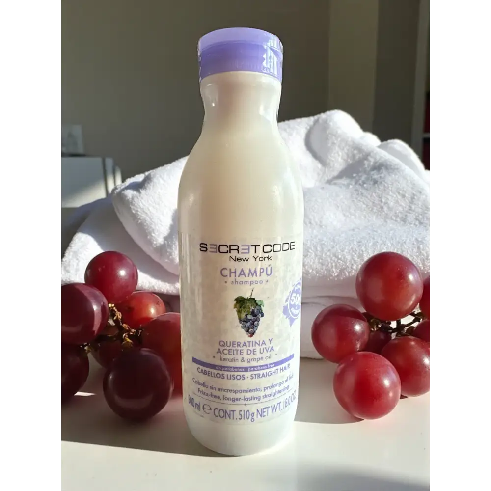 Shampoing secret de code 500ml Raisin cheveux lisse Shampoing et apres shampoing