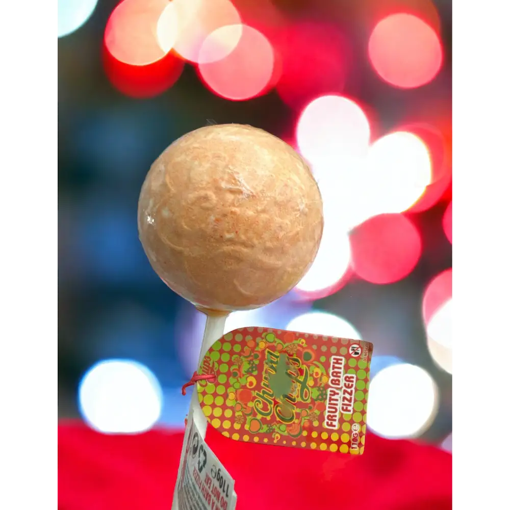 Sucette effervescente Chupa Chups parfum au choix - Orange - Bombe de bain