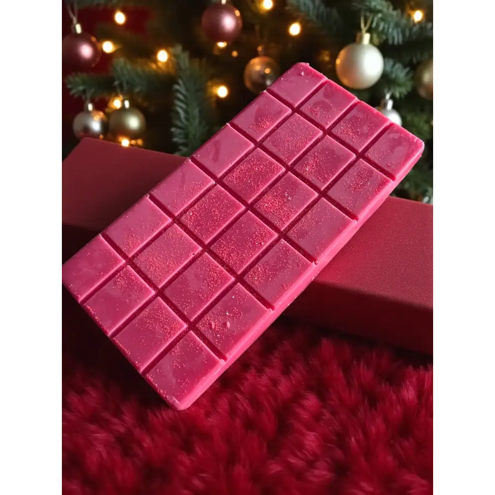 Tablette de cire parfum au choix - Bûche de Noël à la fraise - Fondant de cire